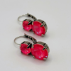 Swarovski crystal earring "Desiree" Women jewelry Pink crystal leverback birthday gift Special event Unique crystal jewelry accessory il fullxfull.6862706356 blb1.jpg