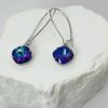 Swarovski Majestic Blue Cushion Cut Earrings "Lucille" Handmade Silver Dangle Earrings il fullxfull.7279120619 noxv.jpg