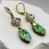 Austrian Citrus Green Crystal Drop Earrings "Cecilia" | Vivid Navette Dangle Earrings | Unique Jewelry Gift for Her il fullxfull.7346564689 se4n.jpg