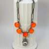Orange Swarovski crystal necklace "Wendy" unique owl charm Women dramatic jewelry il fullxfull.7802646808 72u3.jpg