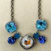 Austrian crystal blue and clear AB necklace "Jolene" il fullxfull.7299531193 kxuo