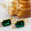 Emerald Green Swarovski Crystal Dangle Earrings – Gold Tone Brass, Special Occasion Jewelry il fullxfull.8126772698 oc0m