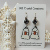 Halloween Ghost Earrings Created with Swarovski Crystal sgl 0530 k