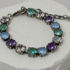 Multicolor Crystal Tennis Bracelet, Pastel Crystal Bracelet sgl 0539 a.webp