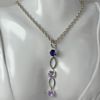 Purple Crystal Y Necklace, Swarovski Crystal Necklace sgl 0541 e
